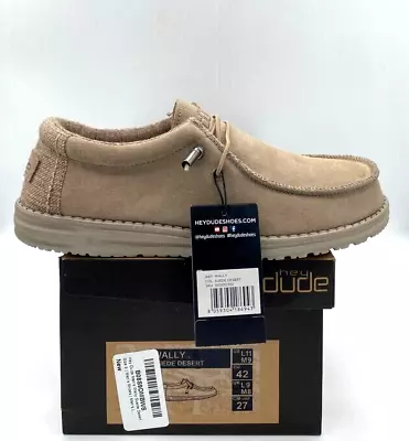 Hey Dude Wally Suede Desert 150200302 - US Size Men's 9 Women's 11 EU 42 • $39.99