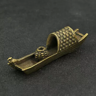 Collection Mini Fishing Boat Incense Burner Aromatherapy Tea Pet Ornament Craft • $34.88