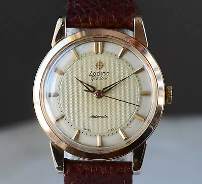 ZODIAC GLORIOUS 34mm Swiss MEN WRISTWATCH Ref 688 Cal AS 1361N Automatic TICKING • $350