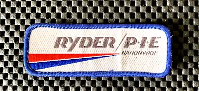 RYDER/P.I.E. NATIONWIDE PRINTED SEW ON ONLY PATCH TRUCKING 4 1/4  X 1 1/2  NOS • $11.99