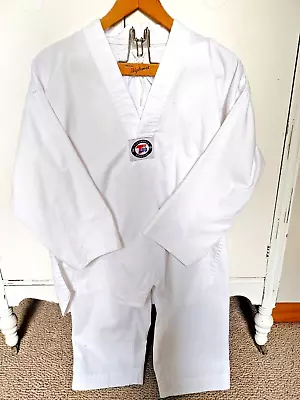 Youth Lg. Martial Arts/Taekwondo Pant/Shirt Official Uniform Nice! *Light Spots • $12.95