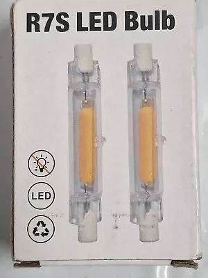 Doright Linear LED 10w 240v R7S 78mm LED BULB 2700K NON DIMMABLE R7S-10W 2 PACK • £8.50