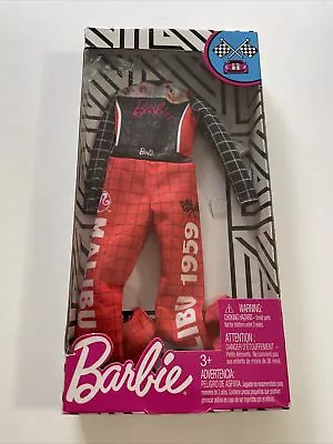 Barbie Clothes Career Outfit Doll Racecar Driver Jumpsuit With Trophy Box Wear  • $14.99