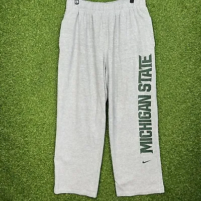 Nike Michigan State Spartans Sweatpants Mens Extra Large XL Fleece Baggy Club • $13.59
