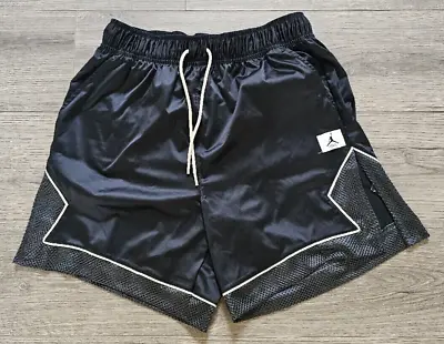 ✅✅—Nike Air Jordan—Satin—Diamond—Basketball—Shorts—Black—Shiny—Glanz—Dazzle—Chav • £68.18