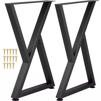 VEVOR Metal Table Legs 28 X 18 Inch Desk Legs Set Of 2 Heavy Duty Bench Legs • $62.35