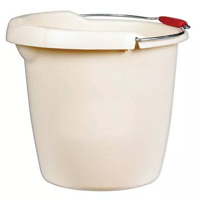 Rubbermaid Roughneck Plastic Bisque Round Bucket 15 Qt. Capacity (Pack Of 6) • $87.80
