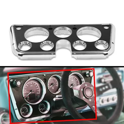 Fit For 1967-1972 Chevy C10 Truck Dash Bezel Chrome Black 7 Hole Plastic Part • $29.46