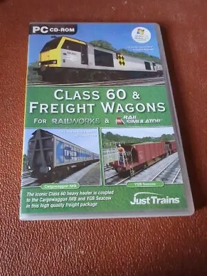 PC CD Rom Class 60 & Freight Wagons Expansion Railworks & Rail Simulator  • £4.99