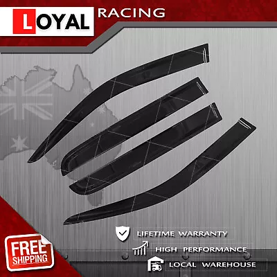 Reduce Wind Noise Durable Weather Shields Fit Nissan Navara D40 YD25DDTi 2005-15 • $110