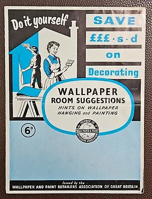 Vintage 50s Or 60s Wallpaper & Paint Retailers Association DIY Guide Booklet • £8.99