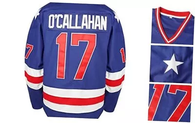 1980 Miracle On Ice Team Hockey Jersey 17 Jack O'Callahan 30 Jim Medium #17blue • $53.24