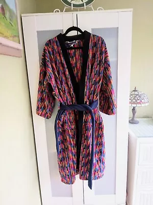 Colorful Vtg Body Rags Bath Robe One Size Fits All Cotton • $55