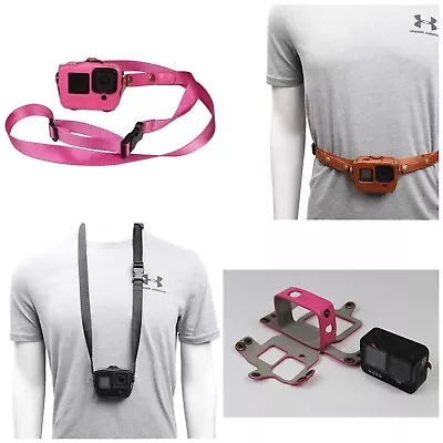 For GoPro Hero9 Action Camera Frame Mount Housing W/ Adjustable Neck Waist Strap • $15.99