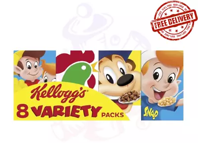 NEW | Kelloggs Small Variety Pack Of  8 Cereal | Breakfast | Cereal | Free P & P • £9.99
