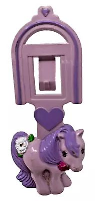 Vintage 1984 Mcdonalds My Little Pony Bookmark Clip Purple BLOSSOM Charmkins • $14.99