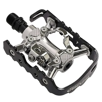 VENZO Multi-Use Shimano SPD Compatible Mountain Bike Sealed Pedals With Cleats • $29.98