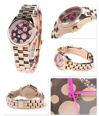 Marc Jacobs Women Small Henry Rose Gold Tone  Watch MBM3271 $250.00 • $89.49