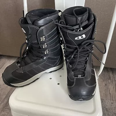 Morrow Boots Mens Size 9  Black Winter Ski Snow Kick Grip Shock UK8 EUR42 CM27 • $50