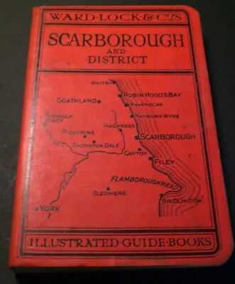 Ward Lock Red Guide 1934/35 - SCARBOROUGH &  DISTRICT  Whitby Filey Robin Hood's • £9.95