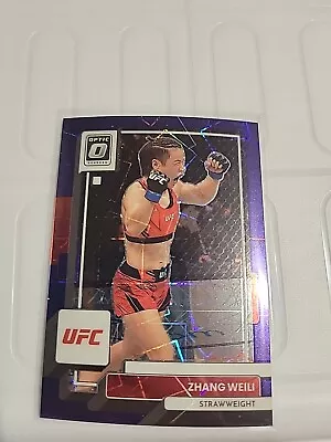 Optic UFC #87 Zhang Weili 1/59 Purple Velocity • $1.25