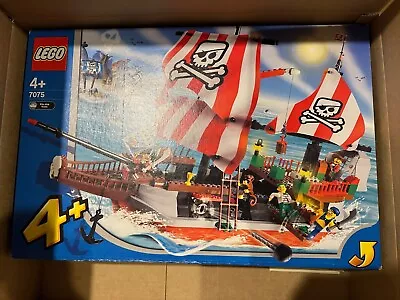 Lego 7075 Captain Redbeard's Pirate Ship 2004 Vintage With Open Seals Shelf Wear • $499