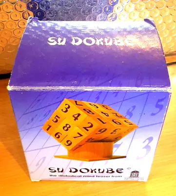 £5 • Buy SU DOKUBE Su Doku Mind Teaser Game From Gazebo Games 27 Cubes On Stand Boxed 