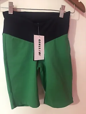 $32.99 • Buy Must See Awesome Nwt New Balance Staud Biker Shorts Green Blue