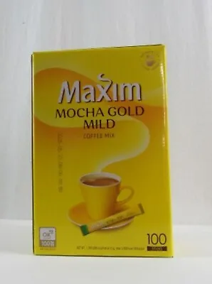Maxim Mocha Gold Mild Coffee Mix 12g X 100 Sticks Korean Instant Easy Cut Coffee • $28.35