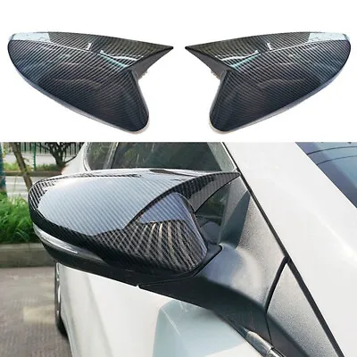2PCS For Hyundai Veloster 2012-2017 Carbon Fiber OX Rear View Mirror Cover Trim • $24.99