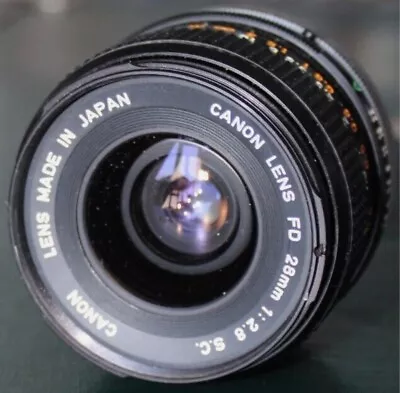 Canon FD 28mm F2.8 Lens For Canon AE-1 Tamron Converter • £55