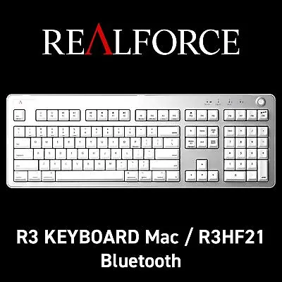 Topre REALFORCE R3 Keyboard Mac R3HF21 Bluetooth 5.0 USB US ANSI 45g White Siver • $483.14