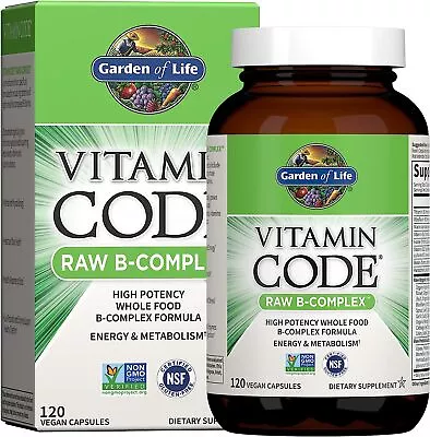 Garden Of Life Vitamin Code Raw B Complex For Energy & Metabolism 120 Caps • $29.95