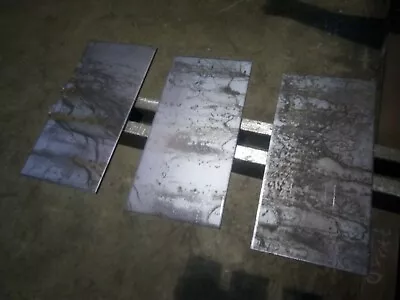 3x 200mm X 100mm X 4mm Mild Steel Plate Offcuts. Fabrication Welding  • £14