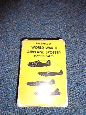 $16.99 • Buy  Aircraft Recognition  WW2 AIR PLANE SPOTTER PLAYING CARDS Graphic Training Aid 