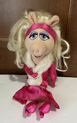 Disney Store Parks Miss Piggy Muppets Pink Dress Gown Plush Doll • $14