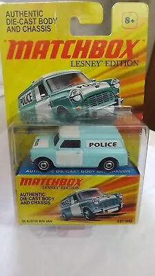 2010 Matchbox Lesney Edition Blue '65 Austin Mini Van  Police  With Box • $38.67