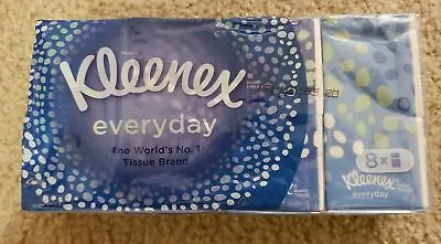 KLEENEX Everyday Travel Size Tissues 2 Packages Total 16 Individual Packs • $9.99