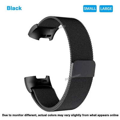 For Fitbit Charge 3/4 Band Metal Stainless Steel Milanese Loop Wristband Strap • $8.49