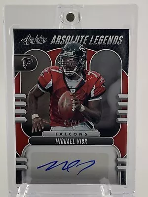 2023 Panini Absolute Michael Vick Absolute Legends Auto Red /75 Atlanta Falcons • $15.50