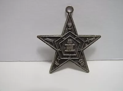 Vintage Order Of The Eastern Star Masonic TALFA Pentagon Pendant • $9.88