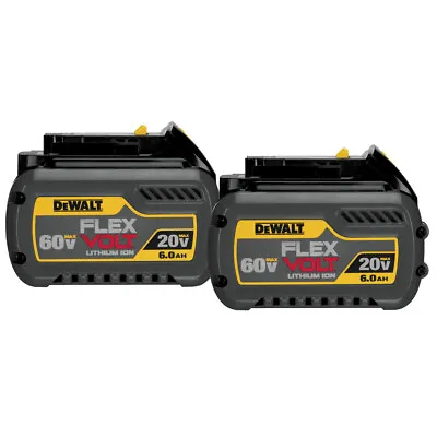 $207.99 • Buy DEWALT 20V/60V MAX FLEXVOLT 6 Ah Li-Ion Battery (2-Pc) DCB606-2 New
