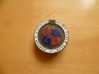 £2 • Buy Burton & District Motor Cycle Club Enamel Badge
