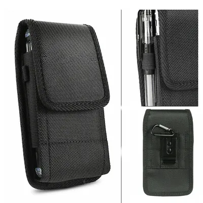 Vertical Mobile Belt Clip Loop Case Cover  Nylon Cell Phone Pouch Holster Safety • $12.99