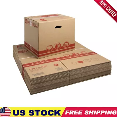 Medium Recycled Packing Moving Storage Boxes Moving Boxes Kraft 25 Count New • $36.80