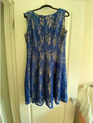 Gabby Skye Sleeveless Floral Lace Dress Women's Size 16 • $25