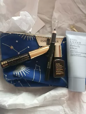 £14.99 • Buy Estée Lauder Constellation Skincare & Beauty Gift Set Advanced Night EyelinerBag