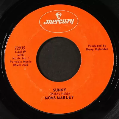 MOMS MABLEY: Sunny / Abraham Martin And John MERCURY 7  Single 45 RPM • $6