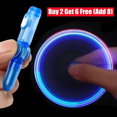 1Pcs Fidget Spinner Light Up Pen Sensory Toy Autism Stress Relief ADHD Games • £3.20