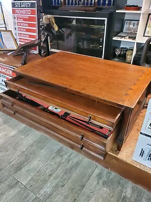 Vintage Mercantile Wood Table 52in Counter Island Coffee Table Primitive Kitchen • $1000